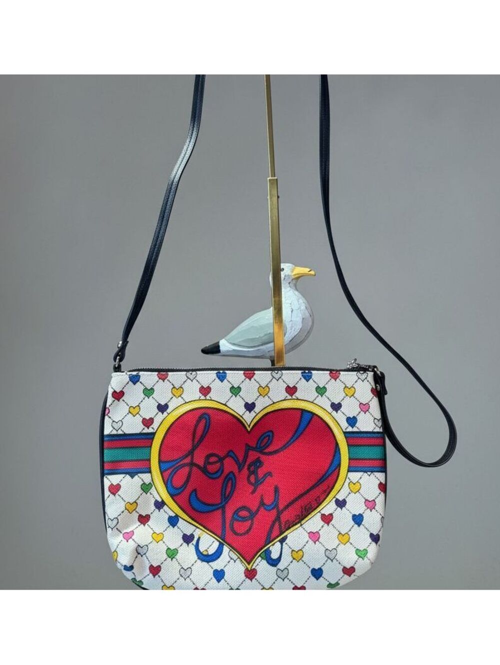 Brighton Love & Joy Crossbody with Colorful Heart and Bow